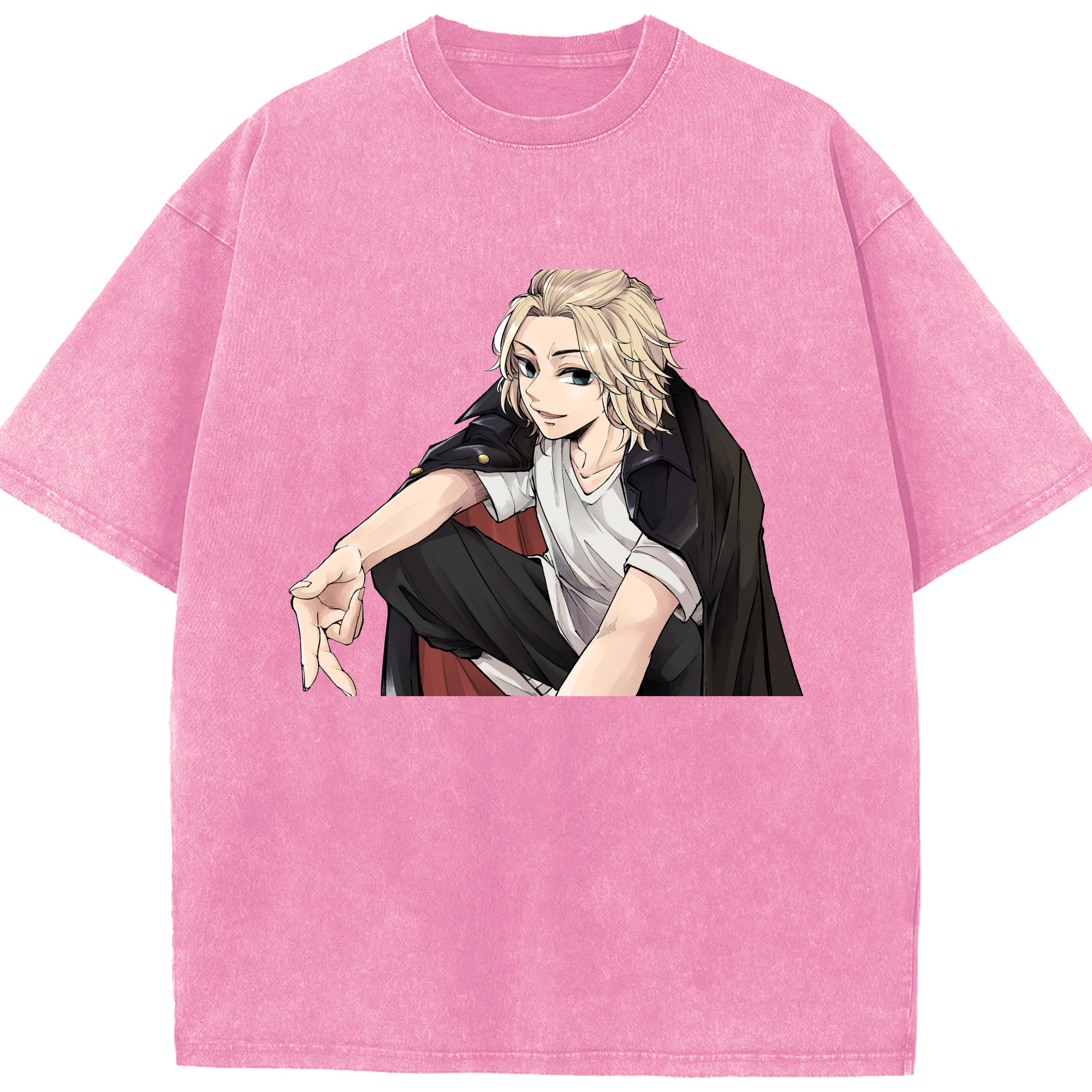 （画像用） 東京リベンジャーズ Tokyo Revengers 綿100% ヴィンテージ風 半袖Tシャツ（フロントプリント）